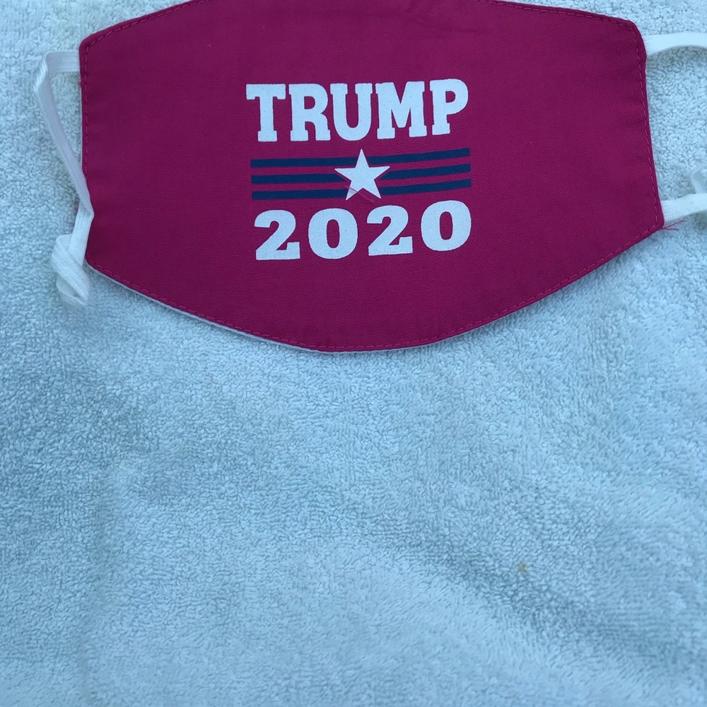Face cover. Cotton with elastic to put over ears